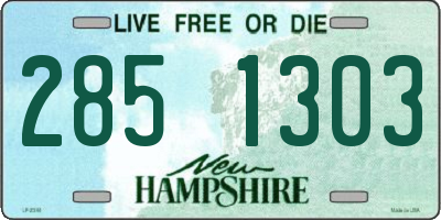 NH license plate 2851303