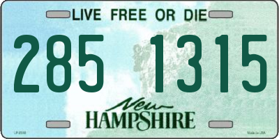NH license plate 2851315