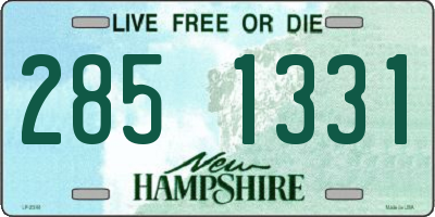 NH license plate 2851331