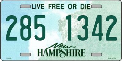 NH license plate 2851342