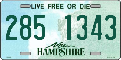 NH license plate 2851343