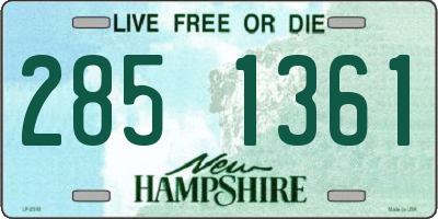 NH license plate 2851361