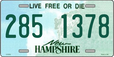 NH license plate 2851378