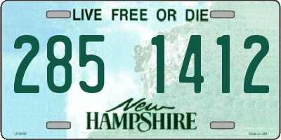 NH license plate 2851412