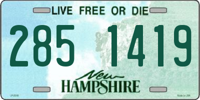 NH license plate 2851419