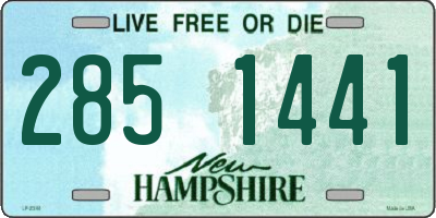 NH license plate 2851441