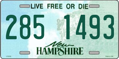 NH license plate 2851493