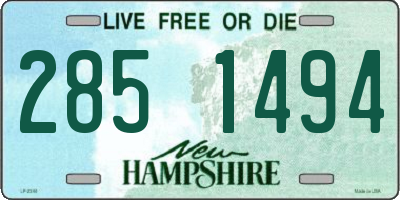 NH license plate 2851494