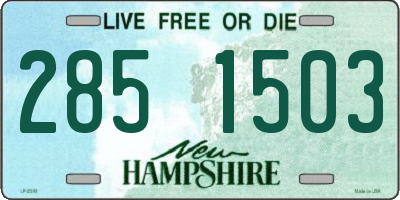NH license plate 2851503