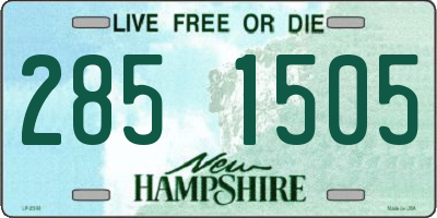 NH license plate 2851505