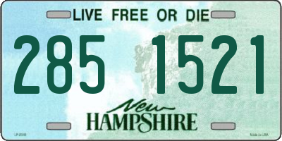 NH license plate 2851521