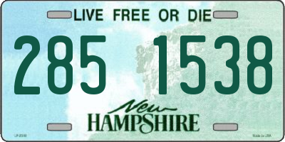 NH license plate 2851538