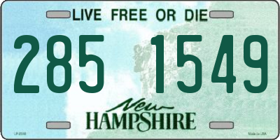 NH license plate 2851549