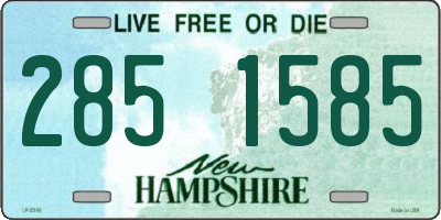 NH license plate 2851585