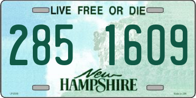 NH license plate 2851609