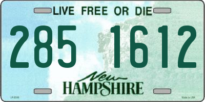NH license plate 2851612