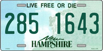 NH license plate 2851643