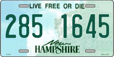 NH license plate 2851645