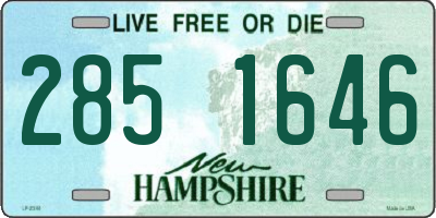 NH license plate 2851646
