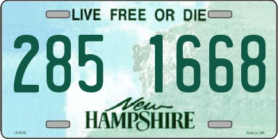 NH license plate 2851668