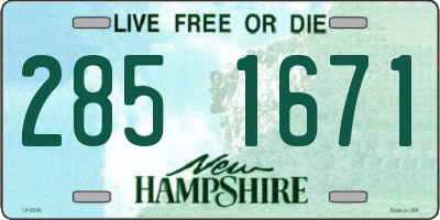 NH license plate 2851671