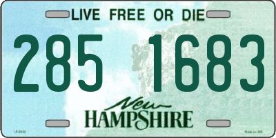 NH license plate 2851683