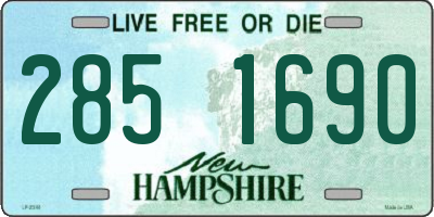 NH license plate 2851690