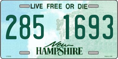 NH license plate 2851693