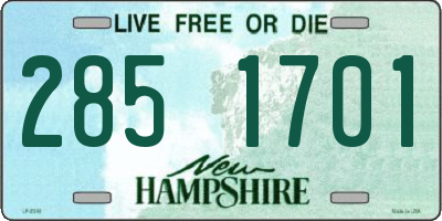 NH license plate 2851701