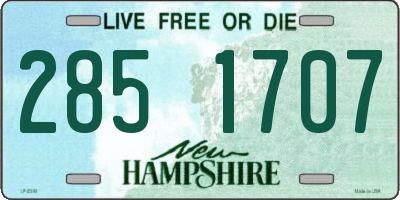 NH license plate 2851707