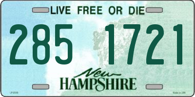 NH license plate 2851721