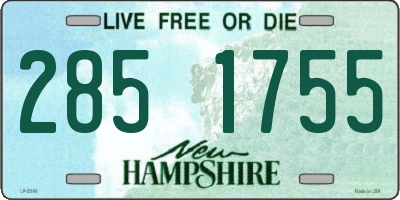 NH license plate 2851755