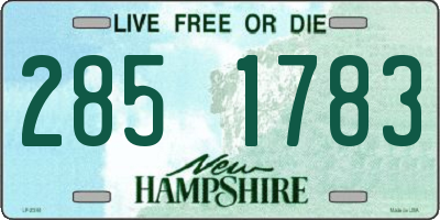 NH license plate 2851783