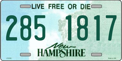 NH license plate 2851817