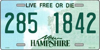 NH license plate 2851842