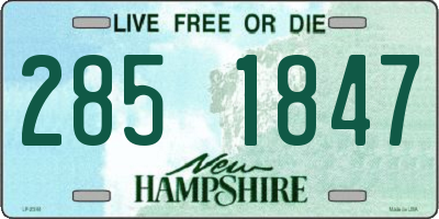 NH license plate 2851847