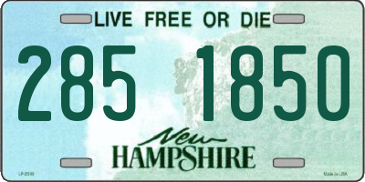 NH license plate 2851850