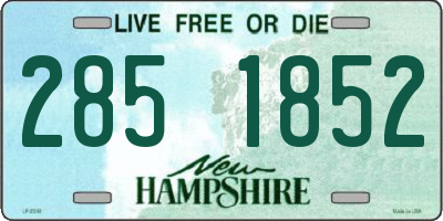 NH license plate 2851852