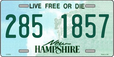 NH license plate 2851857