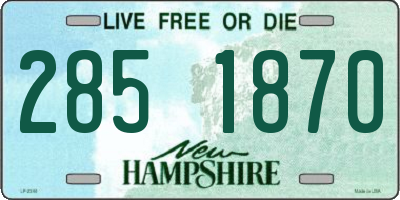 NH license plate 2851870