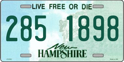 NH license plate 2851898