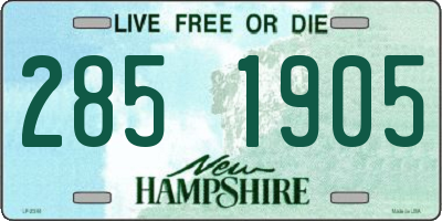 NH license plate 2851905