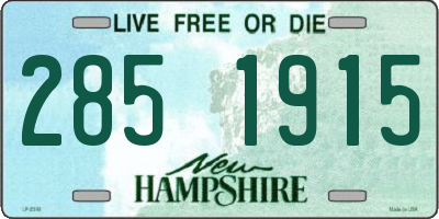 NH license plate 2851915