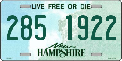 NH license plate 2851922