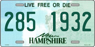NH license plate 2851932