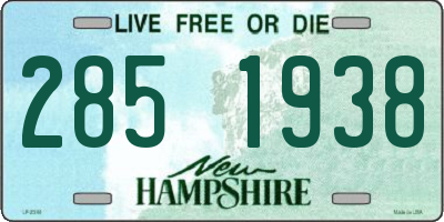 NH license plate 2851938