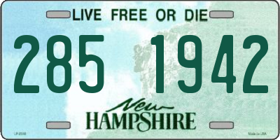 NH license plate 2851942