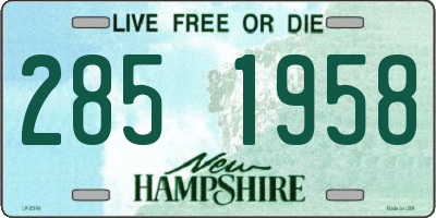 NH license plate 2851958