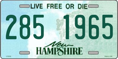 NH license plate 2851965