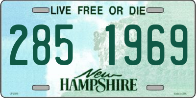 NH license plate 2851969